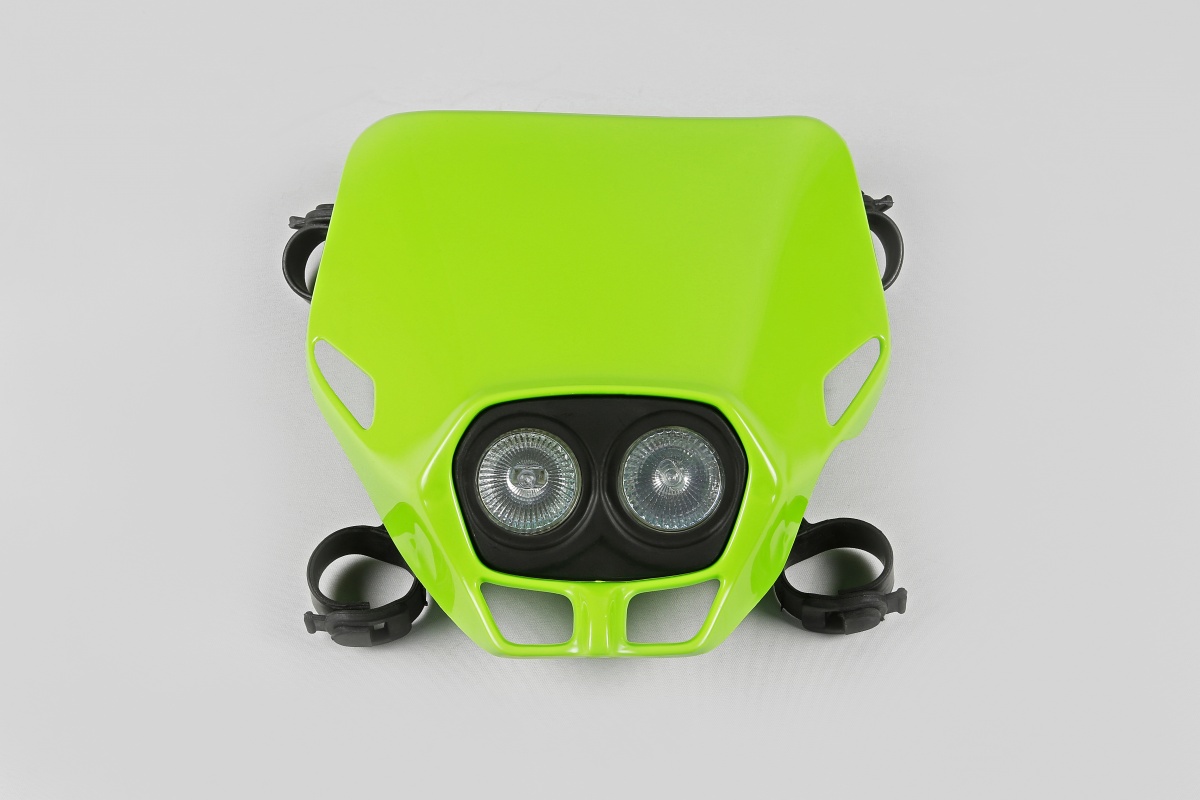 Motocross Firefly Twins headlight neon green - Headlight - PF01700-026 - Ufo Plast