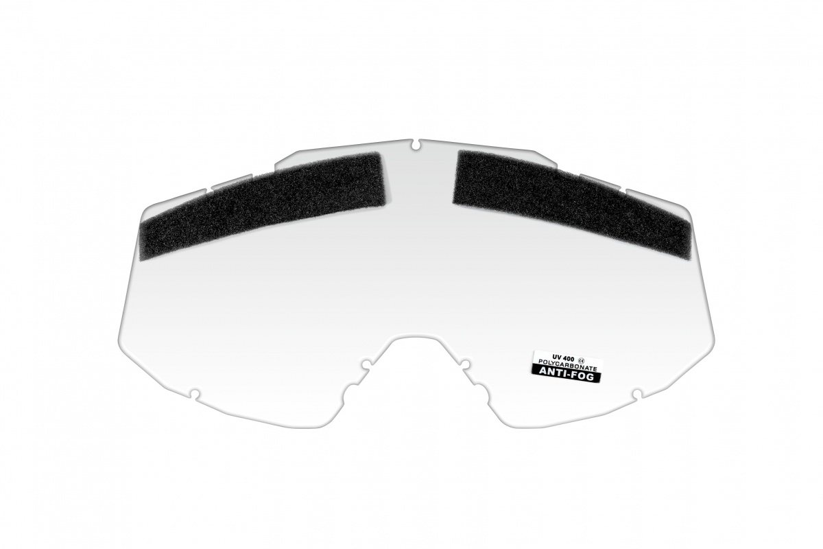 Vented clear lens for motocross Mystic goggle - Goggles - LE02199 - Ufo Plast