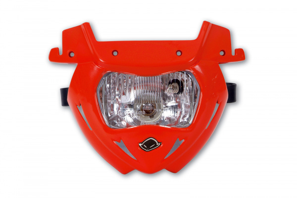 Replacement plastic for motocross Panther headlight lower part red - Headlight - PF01711-070 - Ufo Plast