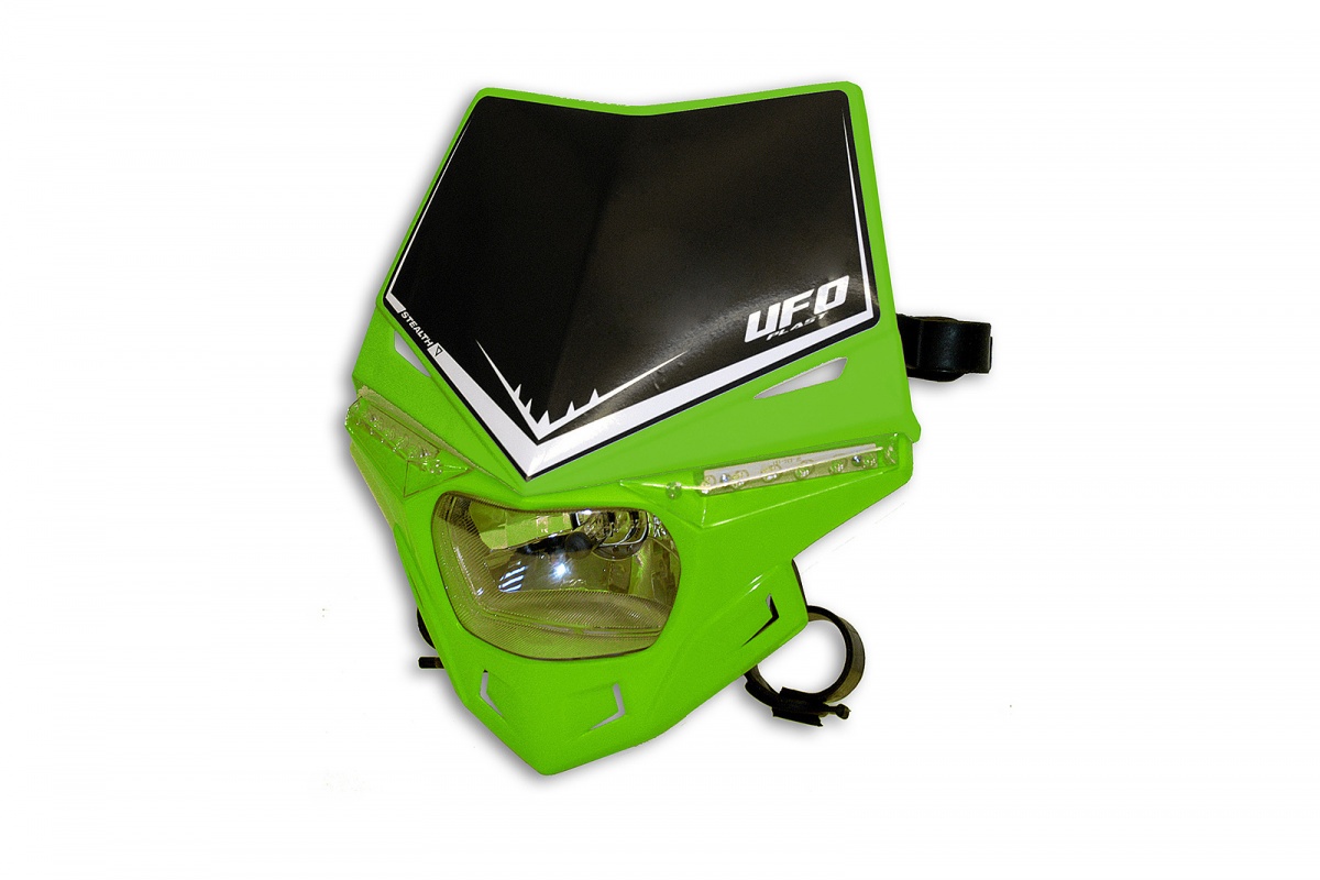 Motocross Stealth headlight green - Headlight - PF01715-026 - Ufo Plast