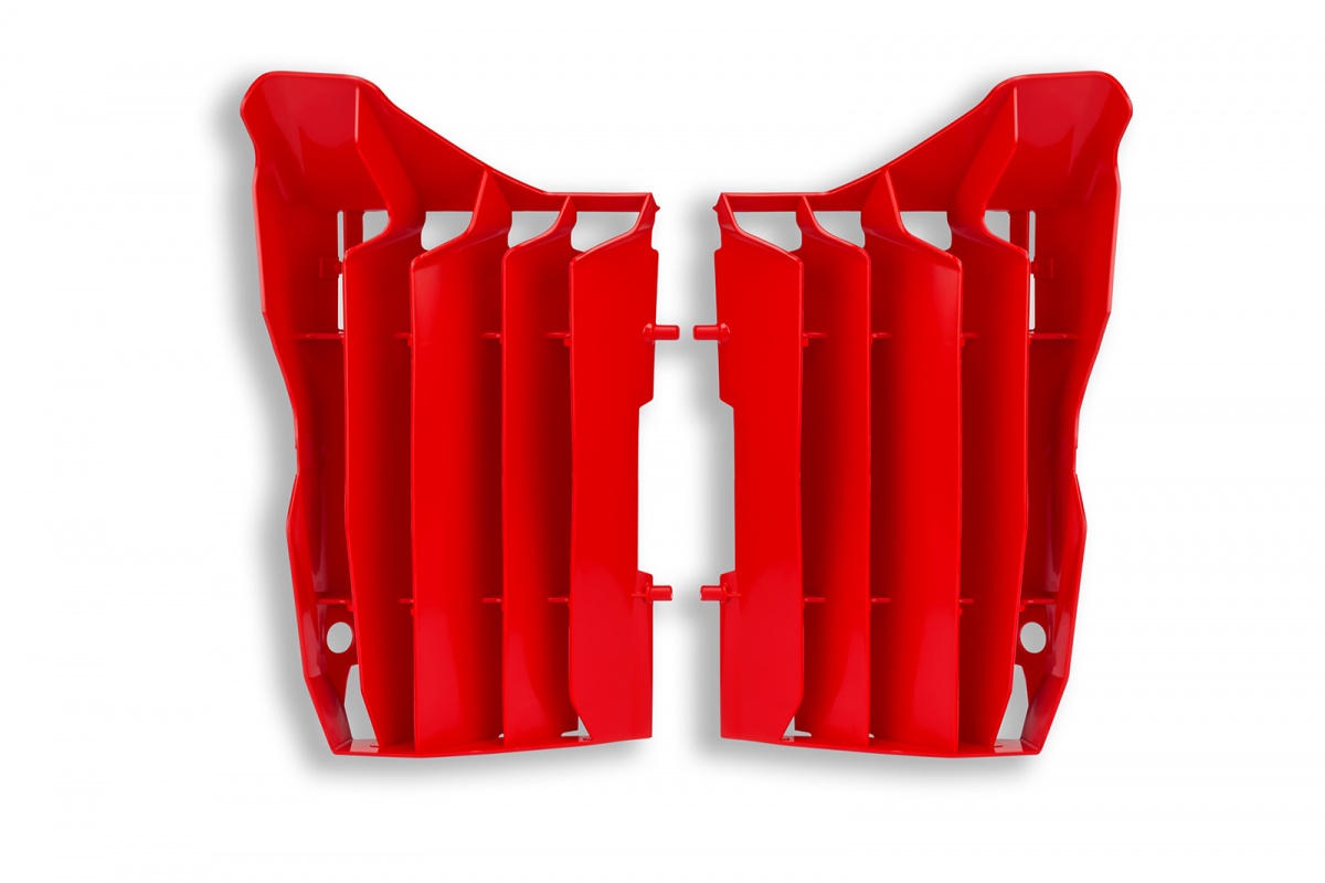 Motocross radiator louvers for Honda red - Radiator Louvers - AC02454 - Ufo Plast