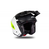 Jet helmet Sheratan white, black and neon yellow matt - Helmets - HE186 - Ufo Plast