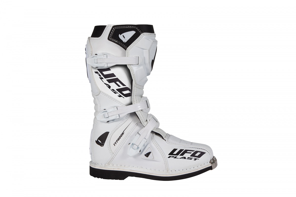 Motocross Typhoon boots for kids white - Boots - BO011-W - Ufo Plast