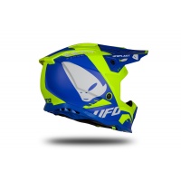 Motocross helmet Echus blue and neon yellow matt - Home - HE169 - Ufo Plast