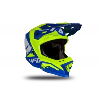 Motocross helmet Echus blue and neon yellow matt - Home - HE169 - UFO Plast