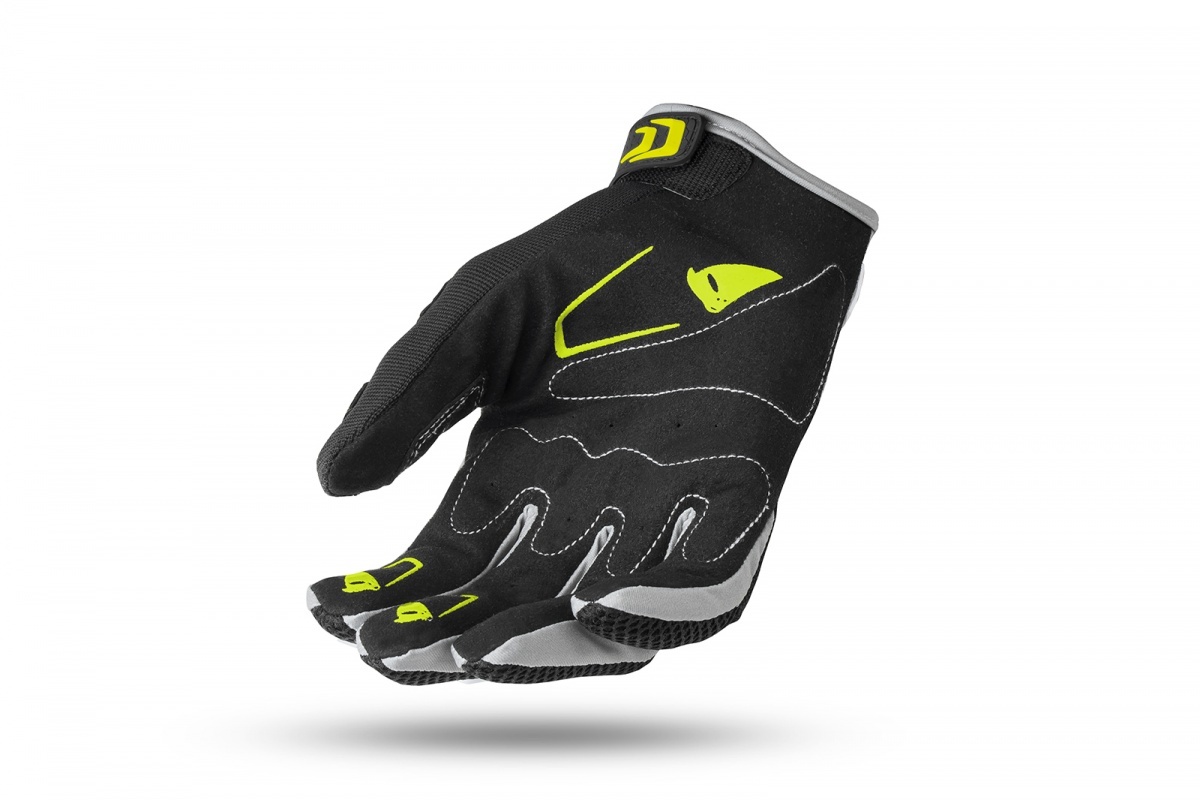 Motocross Iridium Gloves black and neon yellow - Gloves - GU04535-KD - Ufo Plast