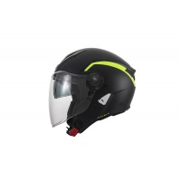 Spirit urban jet helmet black and neon yellow - Helmets - HE13003-KD - Ufo Plast