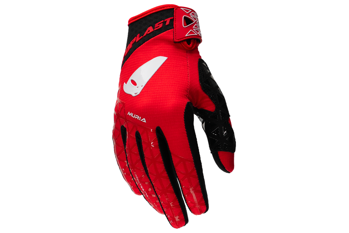 Motocross Muria gloves red and white - Gloves - GL13002-BW - Ufo Plast