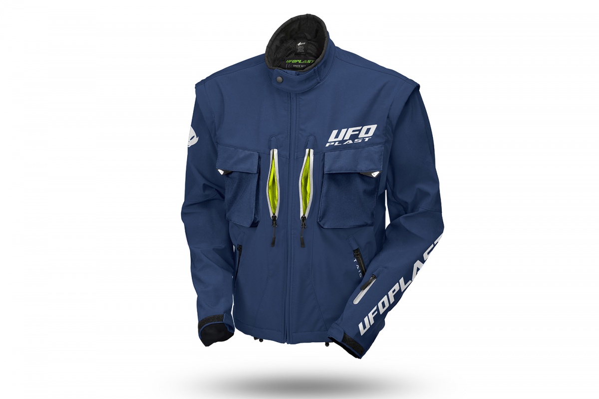 Taiga enduro jacket with protections included blue - Jackets - JA13002-C - Ufo Plast