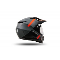 Motocross Aries helmet grey and orange - Helmets - HE13500-EF - Ufo Plast