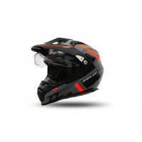 Motocross Aries helmet grey and orange - Helmets - HE13500-EF - Ufo Plast