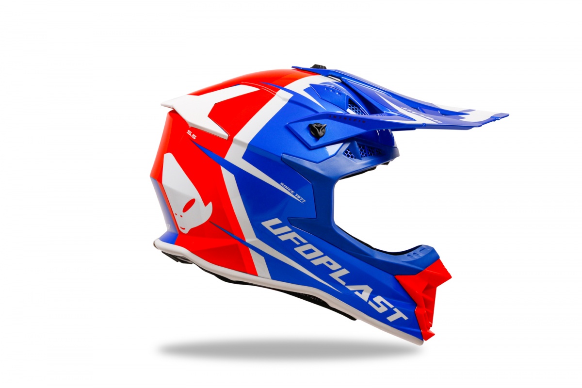 Motocross Intrepid helmet blue, red and white - Helmets - HE13400-CB - Ufo Plast