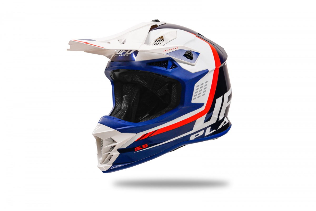 Motocross Intrepid helmet blue and white - Helmets - HE13400-CW - Ufo Plast