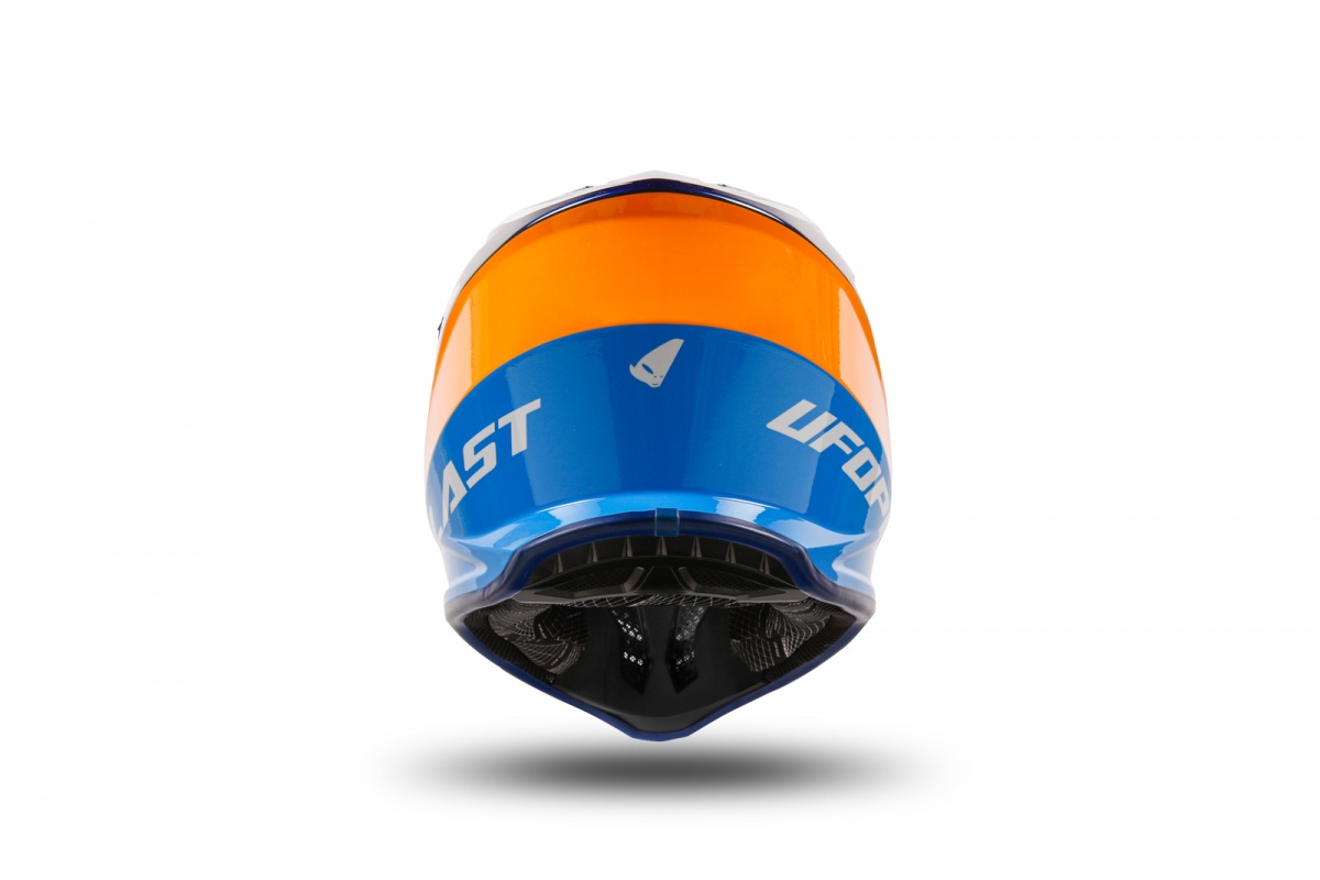 motocross Korey helmet for kids blue and orange - Helmets - HE13600-CF - UFO Plast