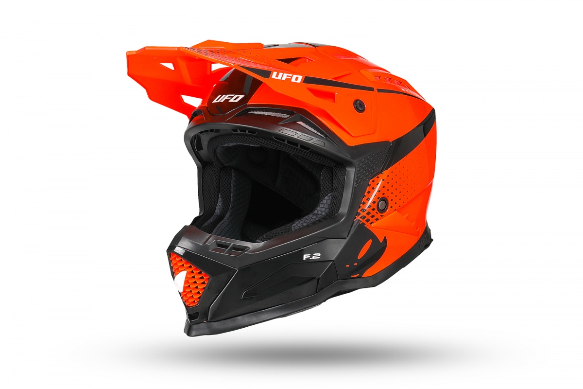 Motocross Echus helmet orange and black - Helmets - HE13100-FK - Ufo Plast