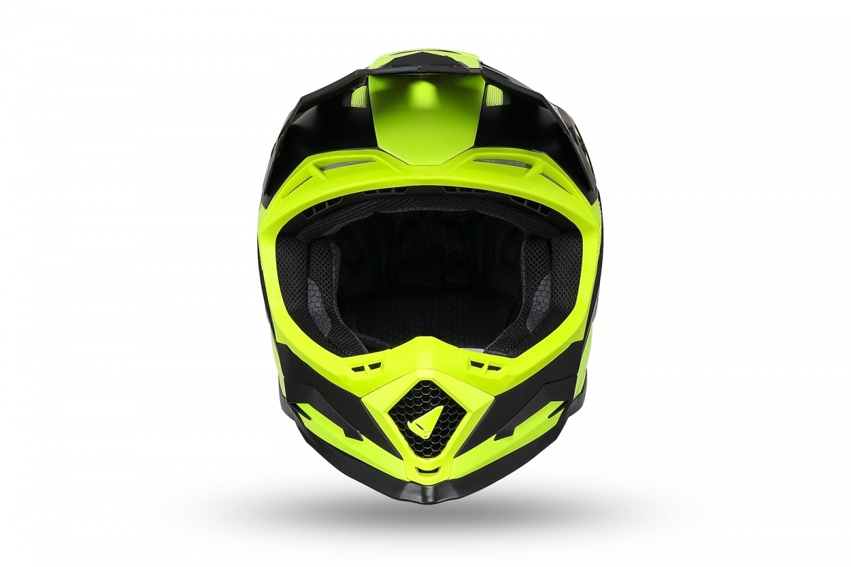 Motocross Echus helmet neon yellow and black - Helmets - HE13100-DK - Ufo Plast