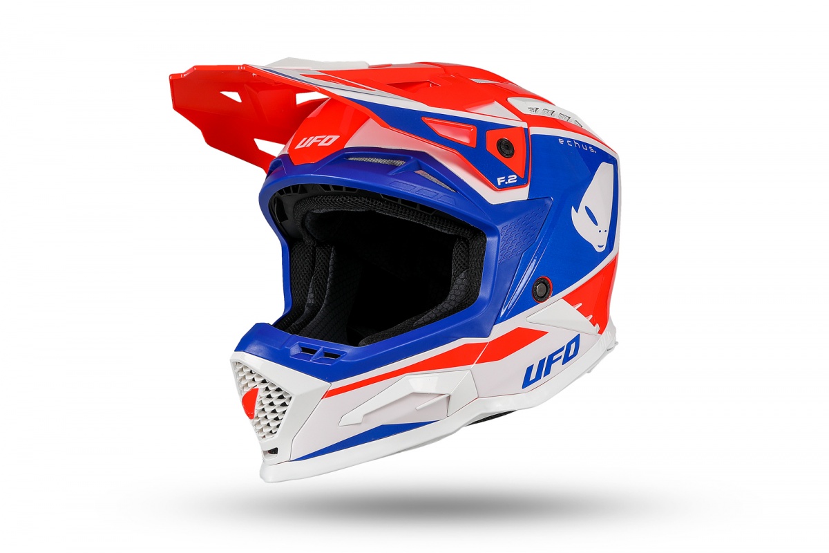 Motocross Echus helmet red blue and white - Helmets - HE13100-BC - Ufo Plast